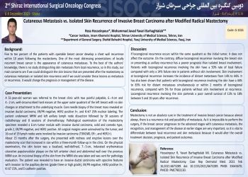 Cutaneous metastasis vs. isolated skin recurrence of invasive breast carcinoma after modified radical mastectomy