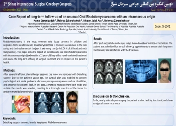 Case Report of long-term follow-up of an unusual Oral Rhabdomyosarcoma with an intraosseous origin